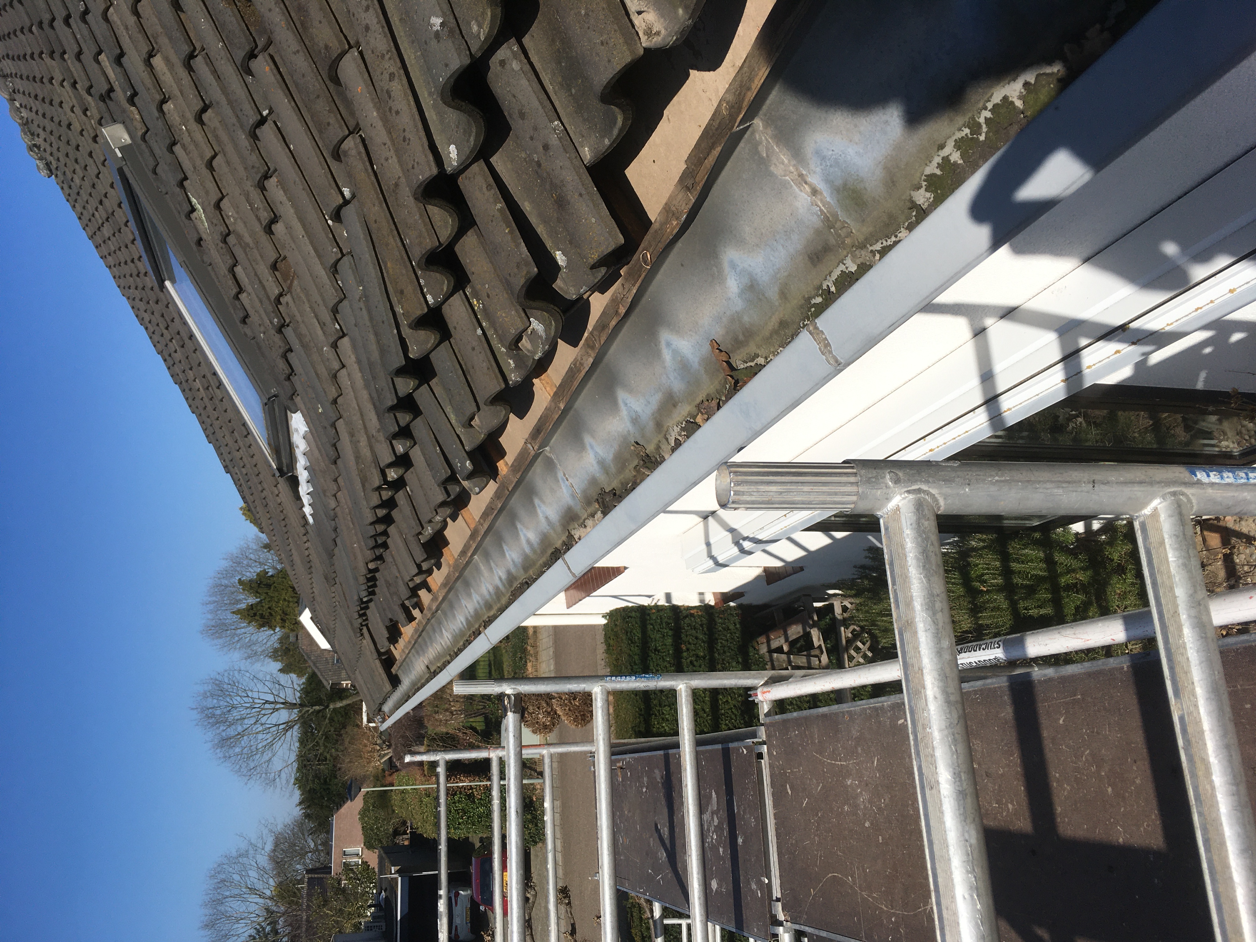 Vooraf: de bestaande oude bakgoot